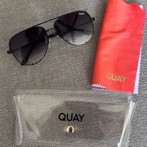 QUAY Australia Desi High Key Aviator Sunglasses